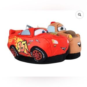 Cars Pixar Plush Race Car slippers size 2/3